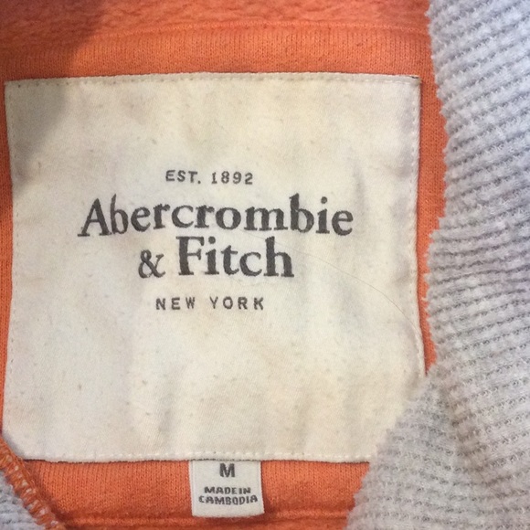 - Abercrombie & Fitch orange pullover - Picture 3 of 3